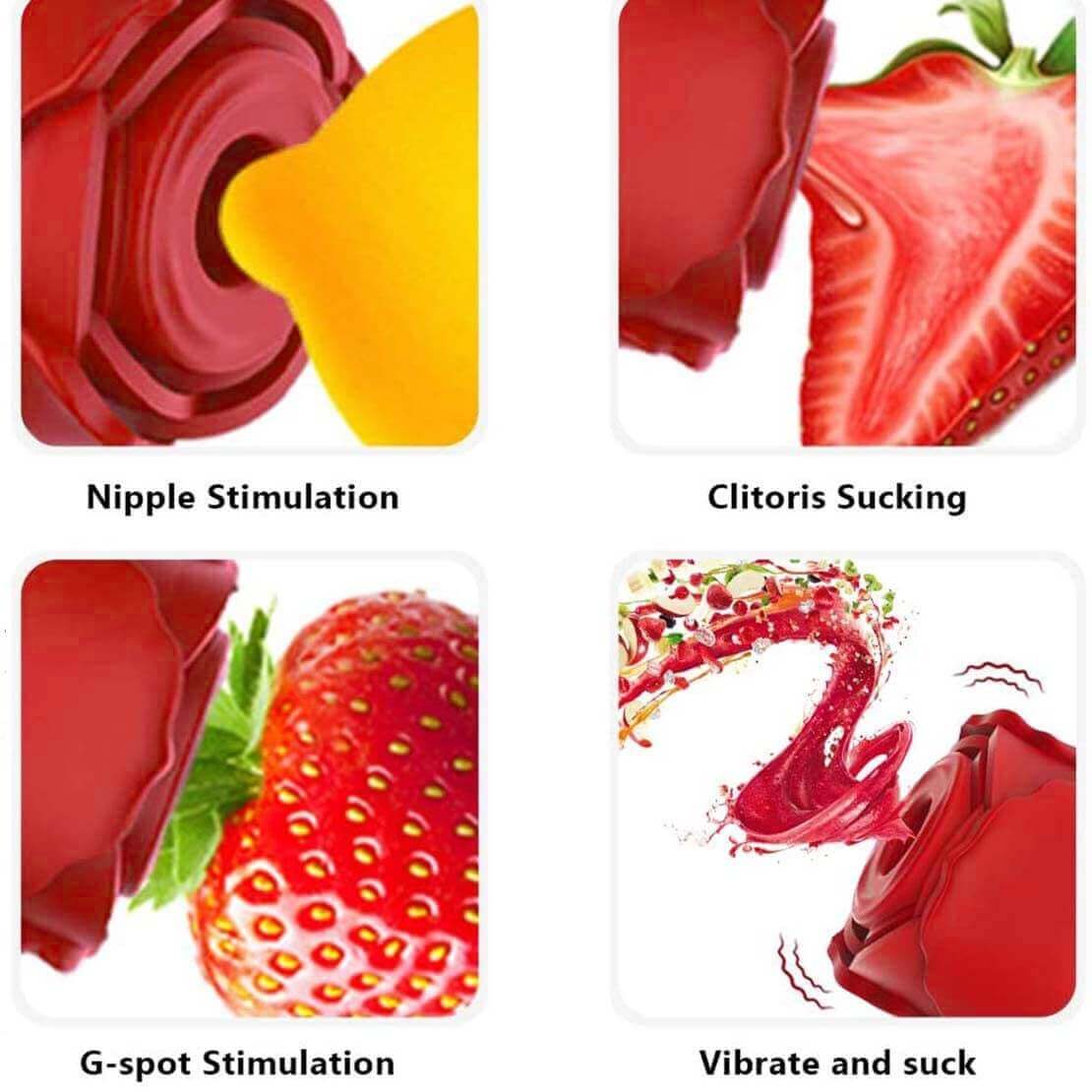 Rose Toy® Vibrator Classic Sucking - Image 15