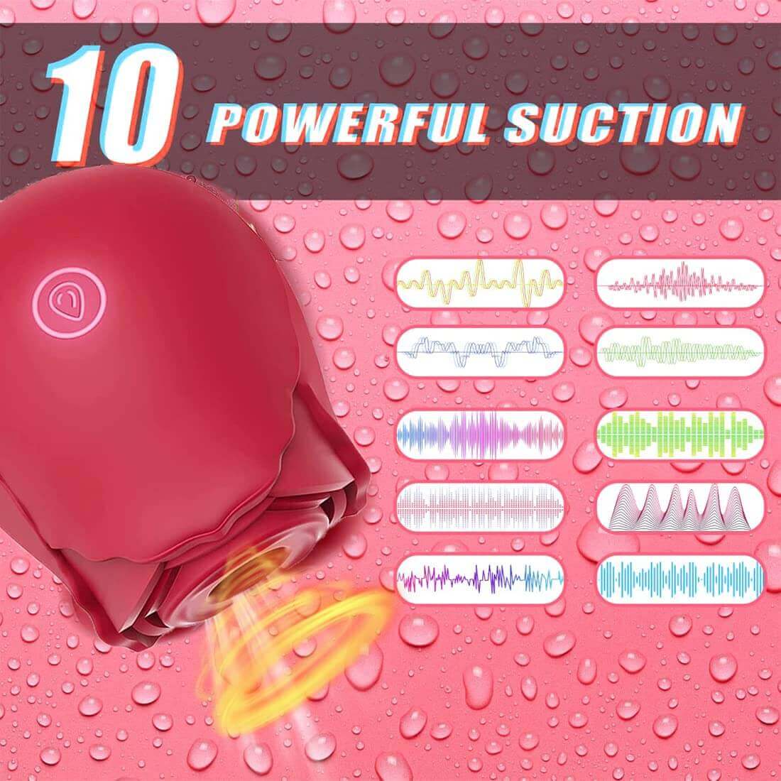 Rose Toy® Vibrator Classic Sucking - Image 24